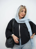 پانچ ملورینا شانتون حصیری نگین پرسی رنگ بندی : مشکی, شکلاتی, سفید, صورتی, سرمه ای, خاکی, ابی روشن, لایت, کنفی کرم روشن فری36تا48\50