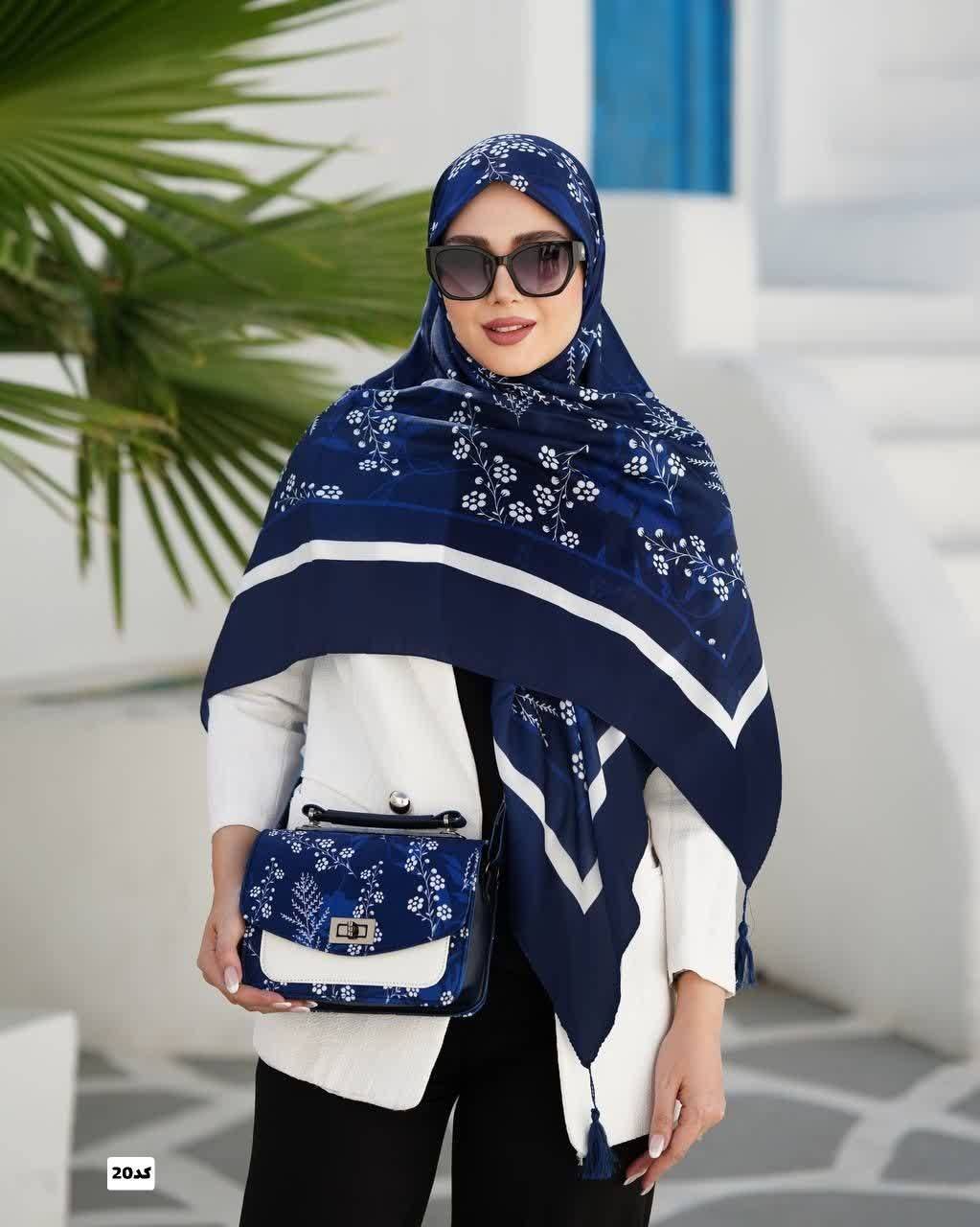 ست کیف و روسری گلسا   قواره روسری ها۱۳۰سایز کیف ها۱۷×۲۳