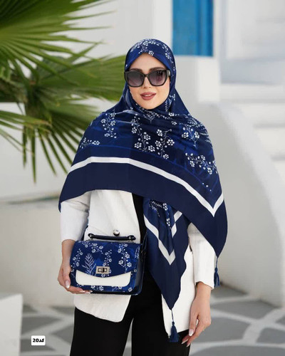 ست کیف و روسری گلسا قواره روسری ها۱۳۰سایز کیف ها۱۷×۲۳