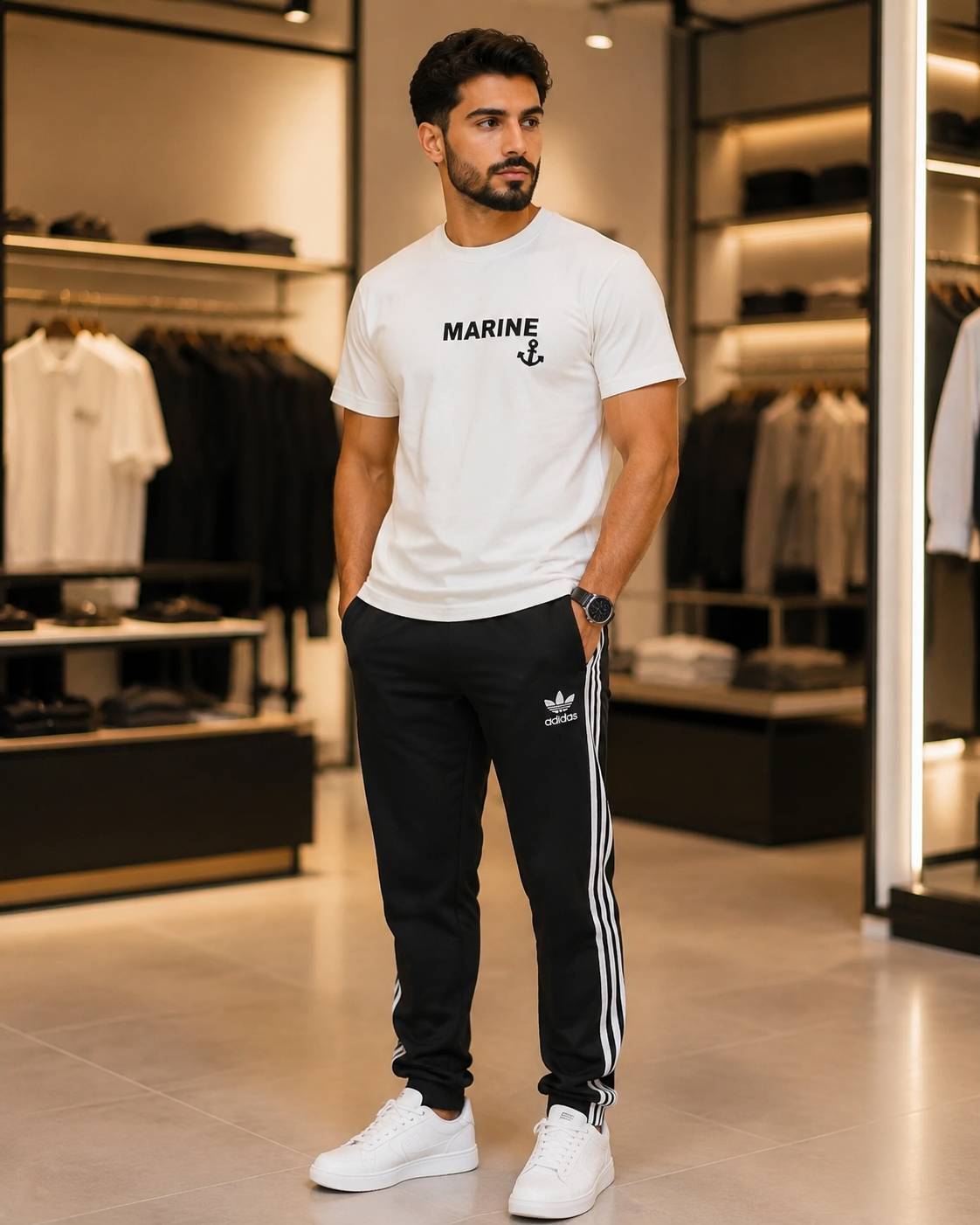 : ست تیشرت شلوار marin جنس : پنبه سوپر اعلا رنگ بندی :  طوسی,  سفید,  استخونی,  مشکی ارسال ۷روز کاری
