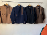 کت و شلوار بهار کرپ مازراتی مشکی, سورمه ای, قهوه ای 1(36-42), 2(44-46)