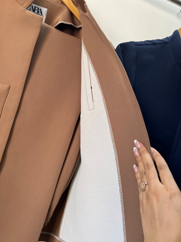 کت و شلوار بهار کرپ مازراتی مشکی, سورمه ای, قهوه ای 1(36-42), 2(44-46)