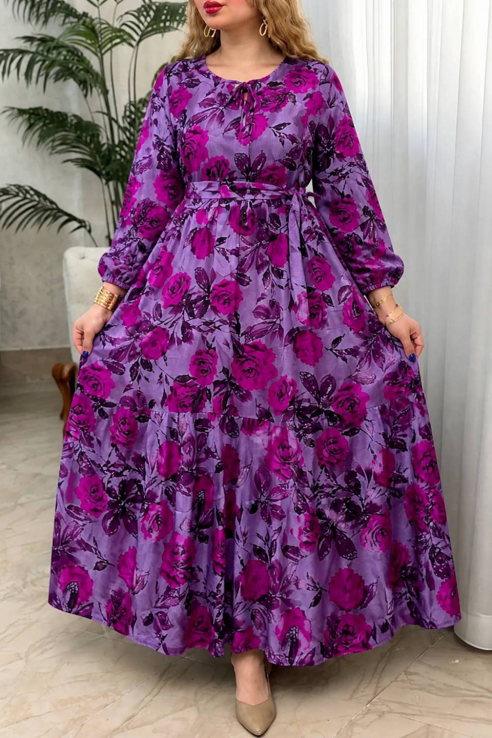 پیراهن نخی ساجده نخی خالص رنگ گلبهی,  ارغوانی,  فیروزه ای زنجیره ای,  سیب,  قفلی فری ۳۶تا۴۶