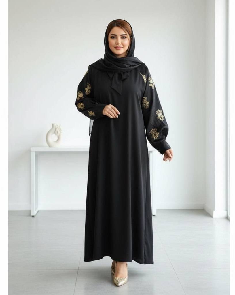 عبا کرواتی  الیزه درجه ۱ و تافته سوزندوزی هندی   طرح تاج,  طرح سنجاقکفیری(۳۸_۵۲)