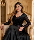 خرجکار گل برجسته و پولک دامن ساتن آمریکایی 4سایز سایز2 (38.40) سایز3(42_44 ) سایز4(46 )سایز5(48) رنگ بندی مشکی