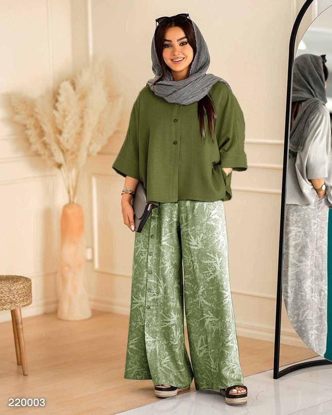 ست پامچال نسکافه ای, سورمه ای, سبز تیره, کرم نسکافه, کرم استخونی, زیتونی, کرم مشکی, مشکی زرشکی, زرشکی شکلاتی, مشکی نسکافه ای سایز ها : فری 38/46