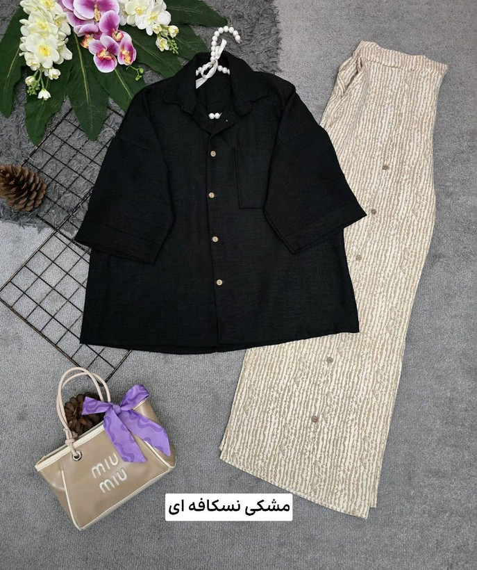 ست پامچال نسکافه ای, سورمه ای, سبز تیره, کرم نسکافه, کرم استخونی, زیتونی, کرم مشکی, مشکی زرشکی, زرشکی شکلاتی, مشکی نسکافه ای سایز ها : فری 38/46