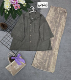 ست پامچال نسکافه ای, سورمه ای, سبز تیره, کرم نسکافه, کرم استخونی, زیتونی, کرم مشکی, مشکی زرشکی, زرشکی شکلاتی, مشکی نسکافه ای سایز ها : فری 38/46