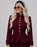كت و شلوار مزونى سارا سوپر مازراتى وارداتی مشکی , سورمهای , قهوهای , کرم , ابی , زرشکی سایز۱ , سایز۲ 36 تا 48 سوپر مازراتى وارداتی
