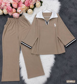 ست دو تیکه (تیشرت + شلوار) polo فریسایز تا ۴۸رنگ بندی : سورمه ای, مشکی, طوسی, کرم, نسکافه ای, زرشکی, قهوه ای, سرخابی, سبز زمردی, آدامسی