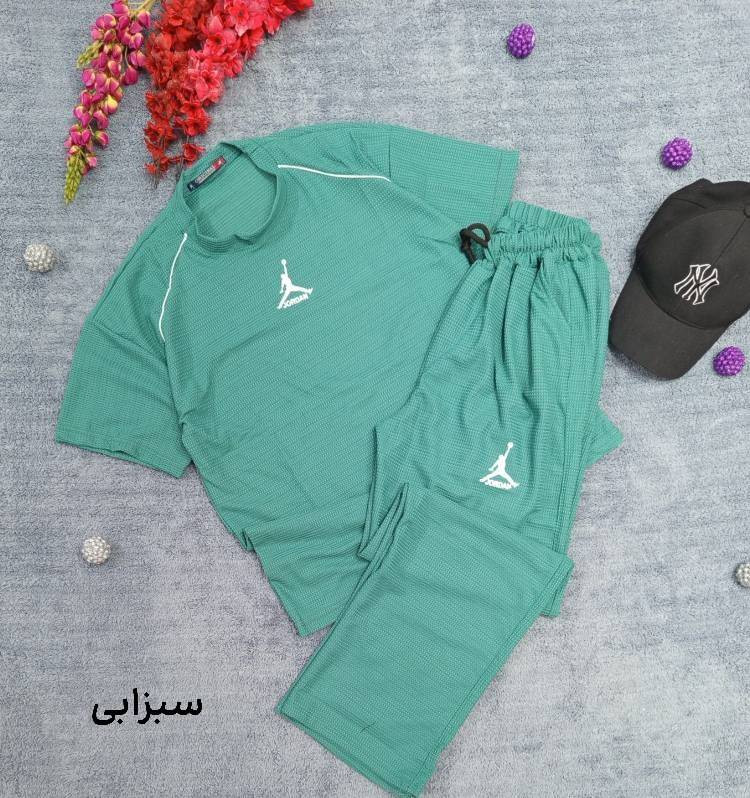ست تیشرت شلوار بیسکویتی نسکافه - آبی - سدری - مشکی - سبزابی - سرمه - طوسی - ⚜️ سایز ها : xl - 2xl - ارسال ۷روز کاری