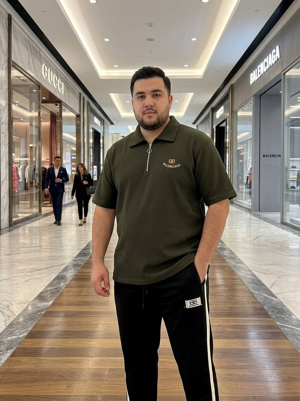 ست مجلل تیشرت کبریتی فوووول طوسی, مشکی, یشمی, پسته ای سایز ها : Xxl, Xxl, Xxxl .