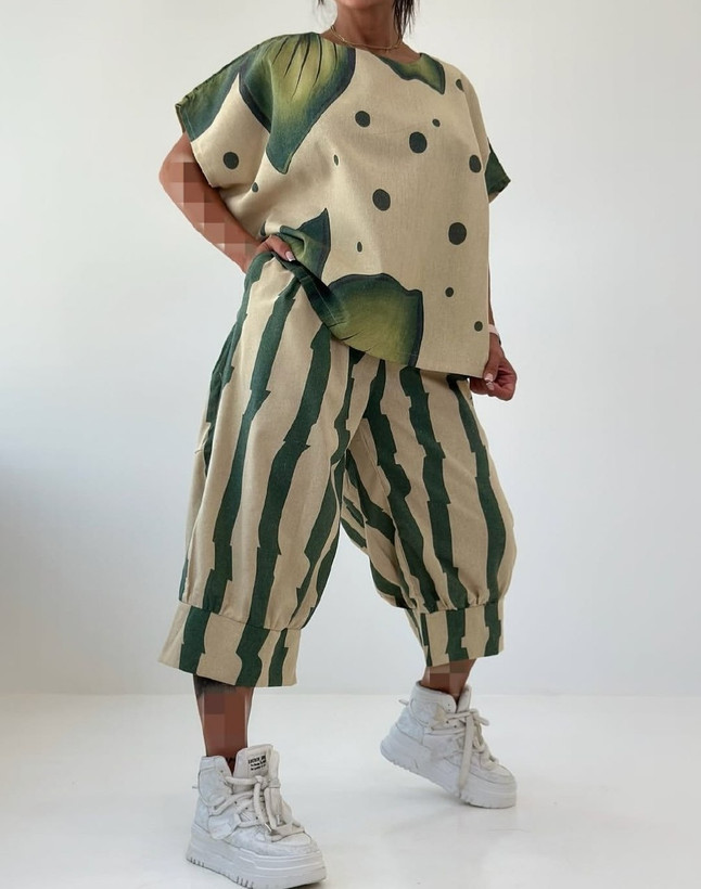 👗💥ست بلوز شلوار چاپی TETIS فری از۳۸تا۴۴