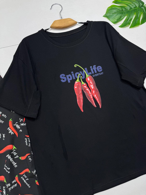 ست pepper تیشرت نخ پنبه شلوار بوگاتی رنگ مشکی, سفیدارسال ۷روز کاری فری38_46/48ارسال ۷روز کاری