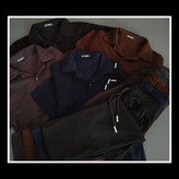 ست تیشرت شلوار جلودکمه مردانه فیتیلهای رنگ مشکی, سورمه ای, طوسی, شکلاتی سایز ها : 2XL, L, XL ارسال ۷روز کاری