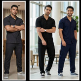 ست تیشرت شلوار جلودکمه مردانه فیتیلهای رنگ مشکی, سورمه ای, طوسی, شکلاتی سایز ها : 2XL, L, XL ارسال ۷روز کاری