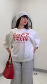 ست تیشرت شلوار جاگر COCa COLa جنس تیشرت پنبه سوپر جنس شلوار پنبه گلکسی فری سایز 38 تا 44 ارسال ۷روز کاری