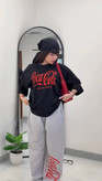 ست تیشرت شلوار جاگر COCa COLa جنس تیشرت پنبه سوپر جنس شلوار پنبه گلکسی فری سایز 38 تا 44 ارسال ۷روز کاری
