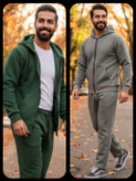 ست سوئیشرت شلوار مردانه جنس : تو کرکی رنگ بندی : مشکی, سورمه ای, طوسی, سبز, شکلاتی فری سایز ارسال ۷روز کاری