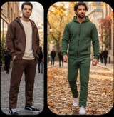 ست سوئیشرت شلوار مردانه جنس : تو کرکی رنگ بندی : مشکی, سورمه ای, طوسی, سبز, شکلاتی فری سایز ارسال ۷روز کاری
