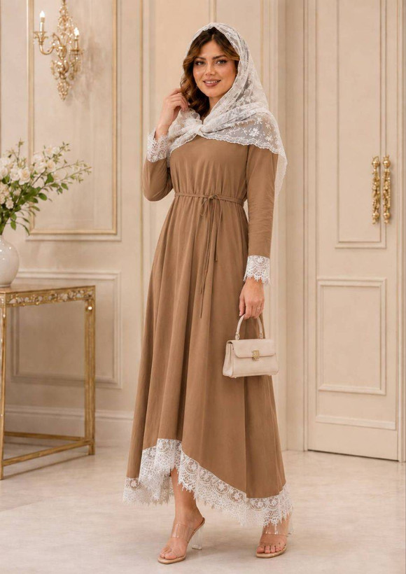 پیراهن بلند آیناز جنس : مازراتی و تور ابریشم دانتل رنگ بندی : مشکی, شکلاتی, نسکافه ای, کرمی, زرشکی, سورمه ای, سبز, بنتون, آبی سایز ها : فری سایز تا46 ارسال ۷روز کاری