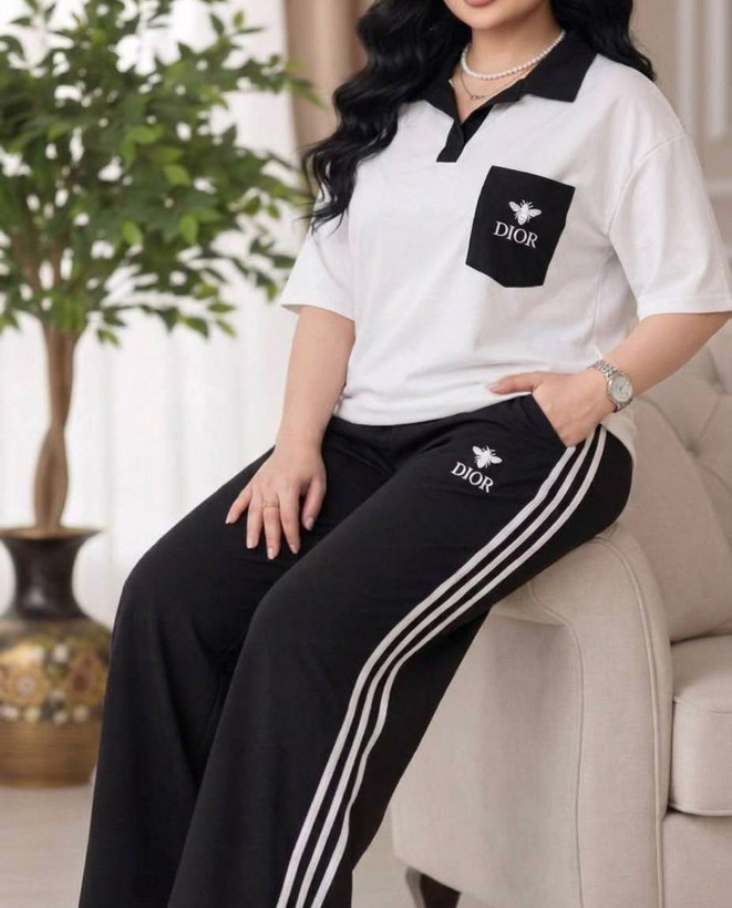 ست DIOR پنبه گلکسی رنگ بندی : ژورنال سایز ها : فری38_46 ارسال ۷روز کاری